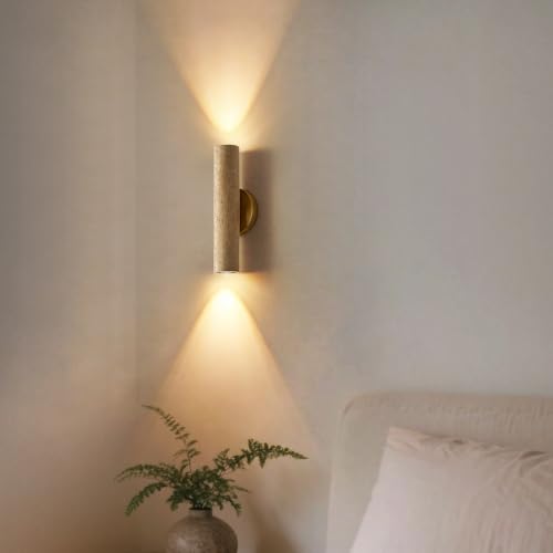 Natural Yellow Cave Stone Wall Sconce
