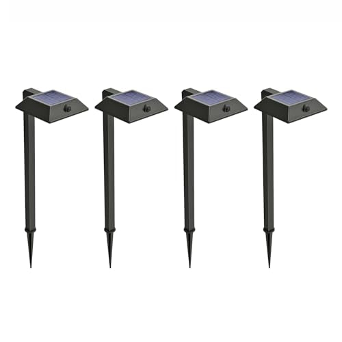 4PK Mesh Linkable Solar LED Security Pathway Light (4 Count)