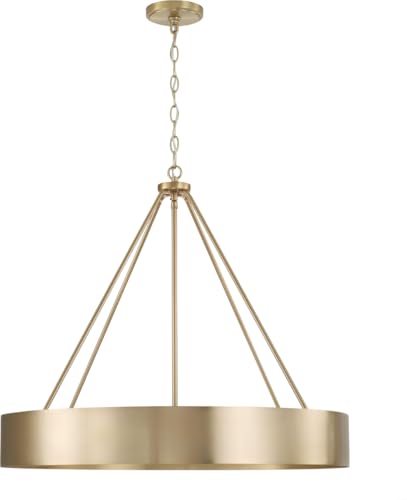 Capital Lighting 453041MA Weller Modern Metal Cylindrical Chandelier