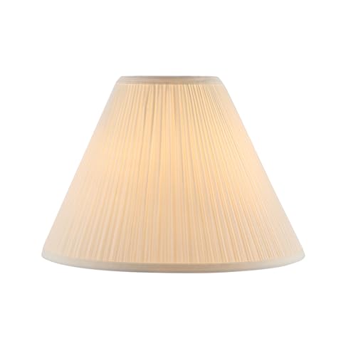 33191 Transitional Hardback Empire Shaped Mushroom Pleated Pleated White Spider Shade