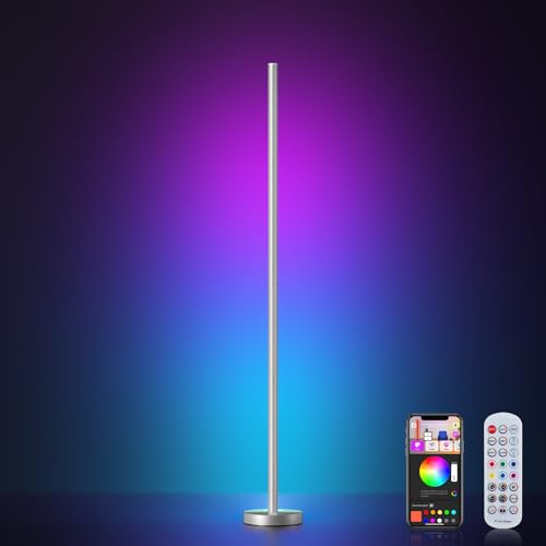 Smart RGBICW LED Corner Floor Lamp