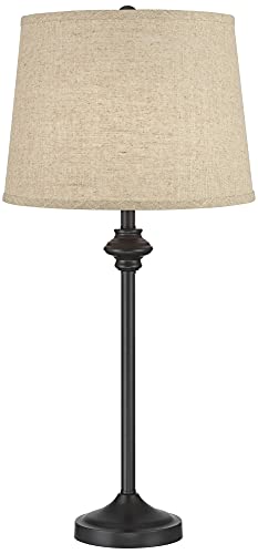 Lynn 26" Tall Buffet Table Lamps Set of 2 Bronze Brown Modern Dark cor