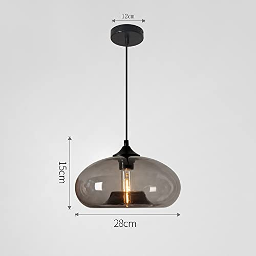 Industrial Pendant Light Shade of Onion Vintage Chandelier E26 Pendant Lighting for Kitchen Island Colorful Glass Cage