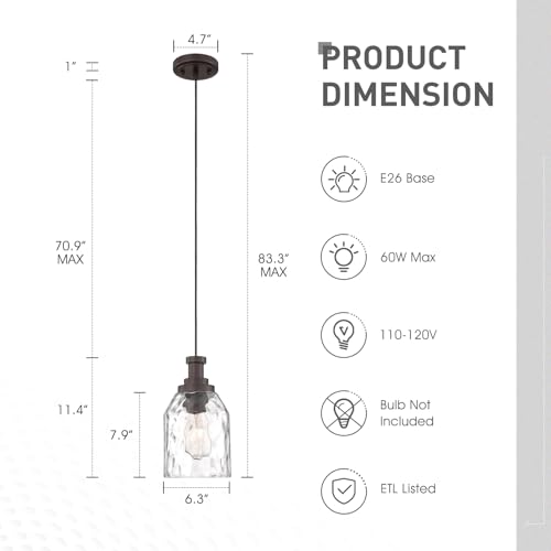 Modern Pendant Lights Kitchen Island 2 Pack (2 Count)
