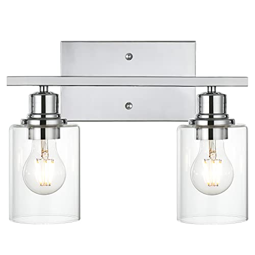 Bathroom Light Fixtures in Chrome Finish