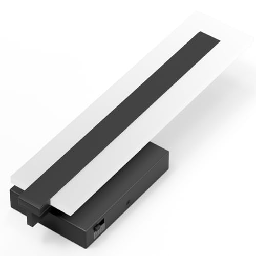 Hardwired Black Dimmable Modern LED Wall Sconce 3000K 3500K 4000K 5000K 6000K Indoor Wall Lights Up and Down Wall Mount Light for Living Room Bedroom Hallway Corridor