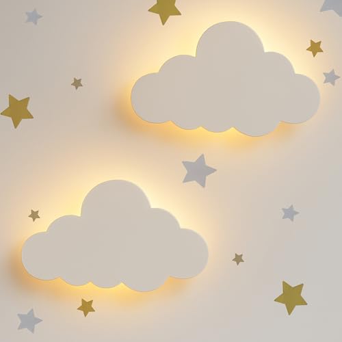 Cloud Night Light 2 Pack for Nursery Decor (2 Count)