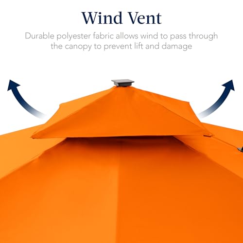 9x12ft LED Cantilever Patio Umbrella w