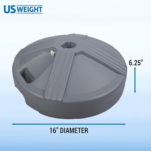 Durable Fillable Umbrella Base Designed to be Used with a Patio Table