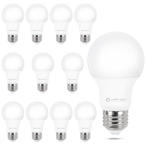 A19 Dimmable LED Light Bulbs (12 Count)