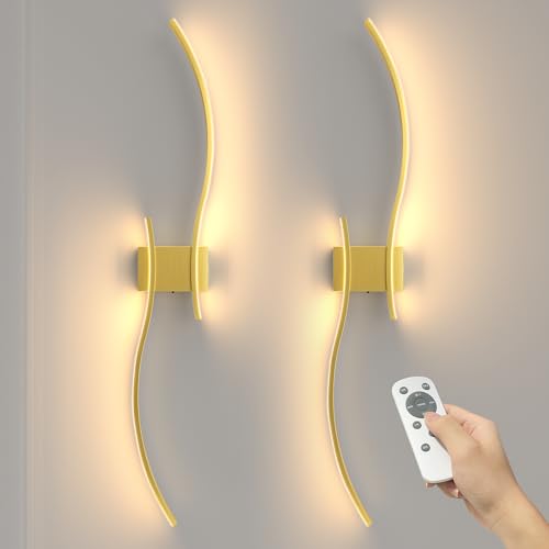 39.4 Inch Battery Operated Wall Sconce Set of 2 (2 Count)