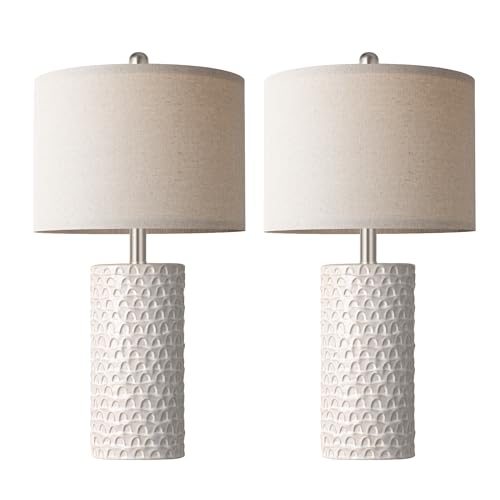 23" Modern Ceramic Table Lamp Set of 2 (2 Count)