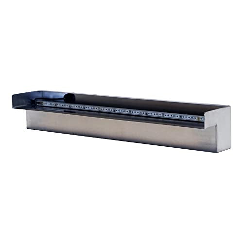24" Color Changing Stainless Steel Spillway with Remote Control