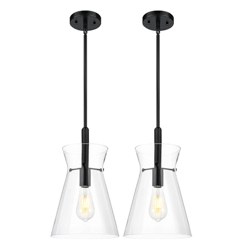 9 Inch Black Pendant Light (2 Count)