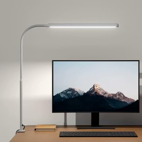 Eye Caring LED Desk Lamp Work Lamp Office Lamp with Side Clamp