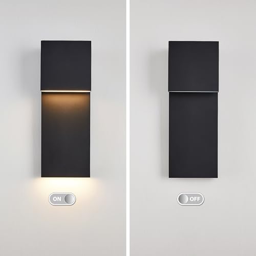 Modern LED Outdoor Wall Sconce 17W Integrated LED Outdoor Wall Mount