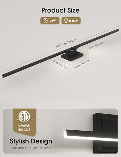 Modern Bathroom Vanity Light 55 inch