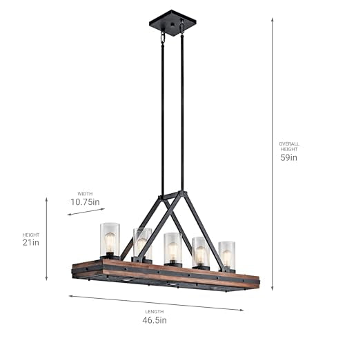 Colerne 8 Light Linear Chandelier