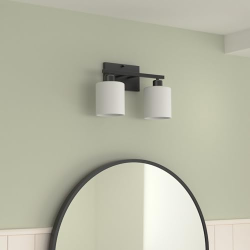 Black Bathroom Light Fixtures Over Mirror