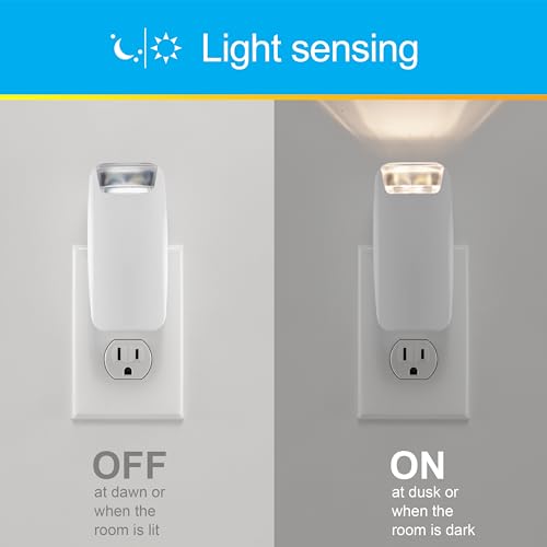 Plug in Power Failure Night Light with Dusk to Dawn Sensor (2 Count)