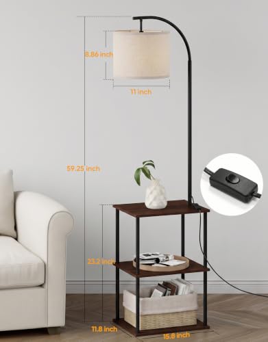Floor Lamp with Table