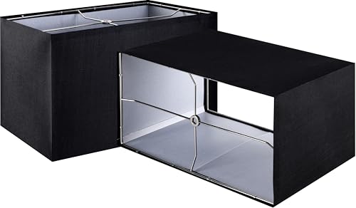 Black Rectangular Lamp Shades Set of 2 Medium (2 Count)