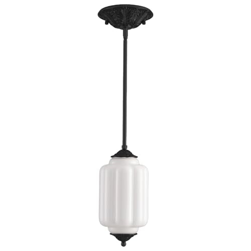 5.5 in Milk Glass Kitchen Pendant Light