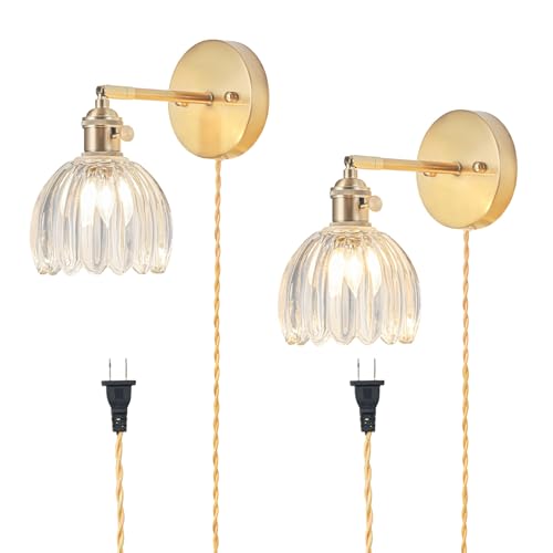 Plug in Wall Sconces Set of 2 (2 Count)