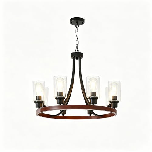 Farmhouse Chandelier for Dining Room (72 Count)