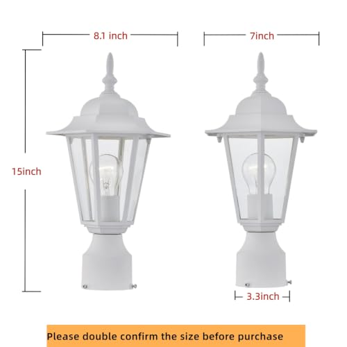 White Outdoor Post Light