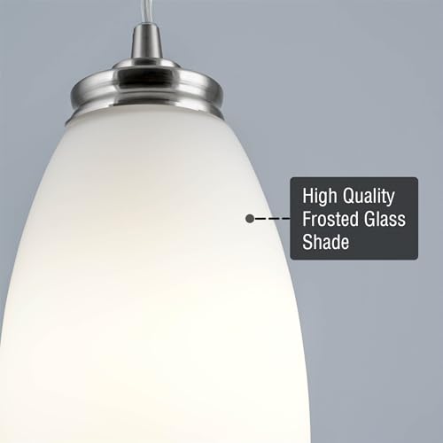 Coast 7" Pendant Light Glass Shades for Kitchen Island (2 Count)