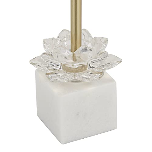 Phoebe 28 1 2" Tall Buffet Table Lamps Set of 2 Gold Marble Glass Modern (2 Count)