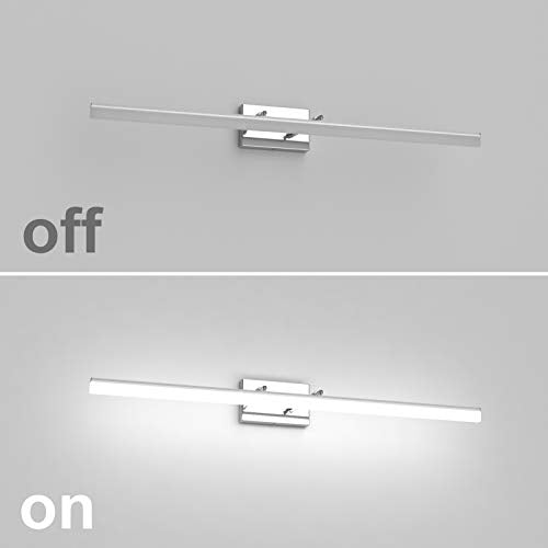 40 inch Modern LED Vanity Lights Adjustable Bathroom Light Fixtures Over Mirror Chrome Vanity Lighting 5500K