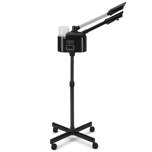Professional Facial Steamer with 5X LED Magnifying Lamp 3 in 1