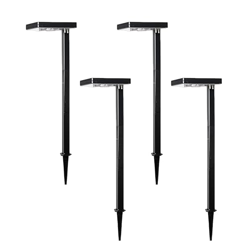 Contemporary Black Square Solar Garden Light (4 Count)