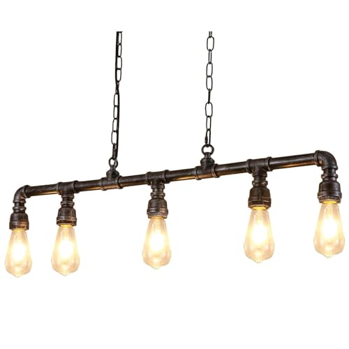 Rustic Industrial Tube Pipe Chandeliers