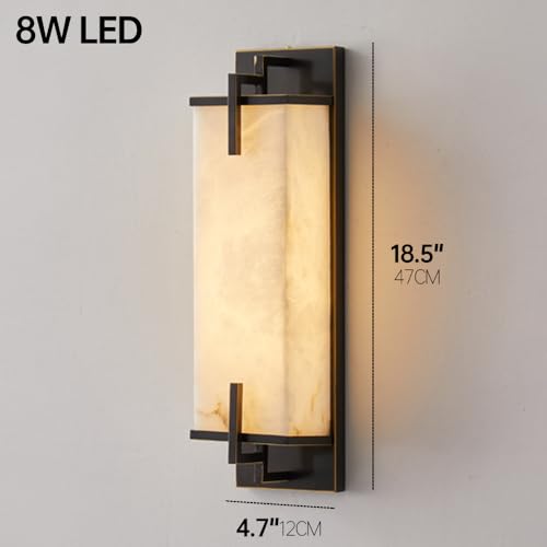 Modern Marble Wall Sconce Natural Alabaster Sconce