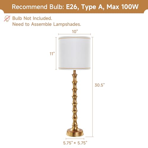 30.5" Buffet Lamps Set of 2 for Living Room (2 Count)
