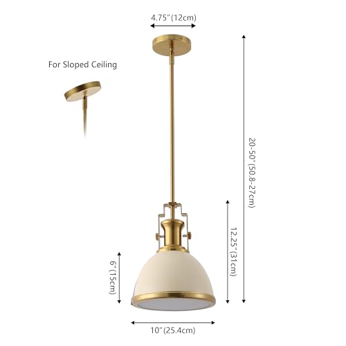 Homer Industrial Dome Pendant 10"