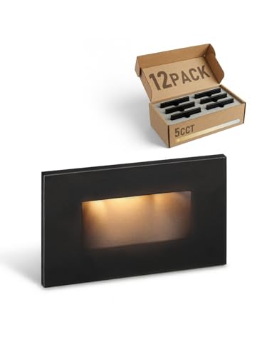 12 Pack 5CCT 120V LED Step Lights (12 Count)