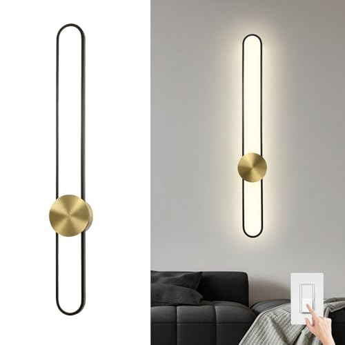 Modern Wall Sconce 4000K Dimmable LED Wall Light Fixture
