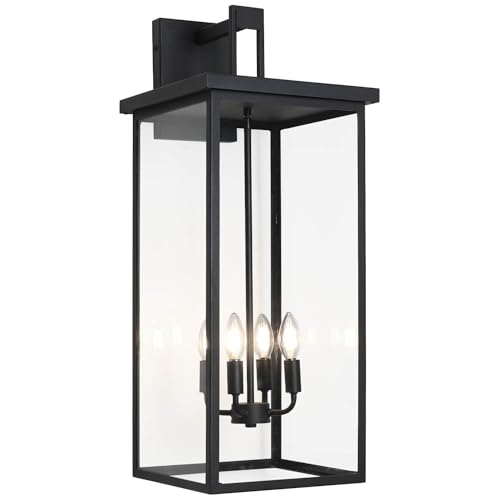 Large Exterior Wall Sconce Modern Outdoor Lights for House 26'' Waterproof