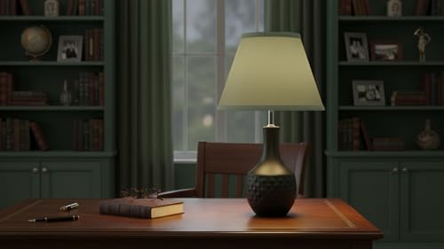 56003 Transitional Hardback Empire Shape UNO Construction Lamp Shade in Celadon