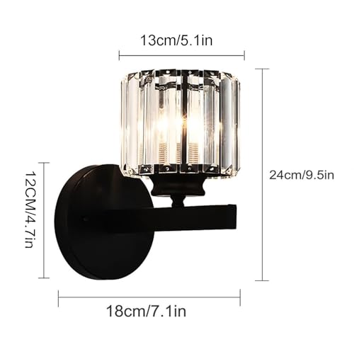 Hardwired Crystal Wall Sconces
