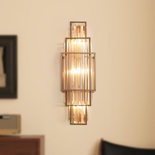 Gold Elegant Crystal Wall Sconce 3