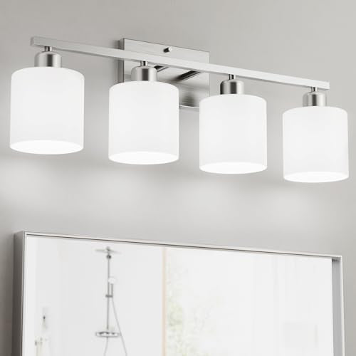Bathroom Lights Over Mirror Brushed Nickel
