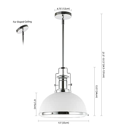 Homer Industrial Dome Pendant 13"
