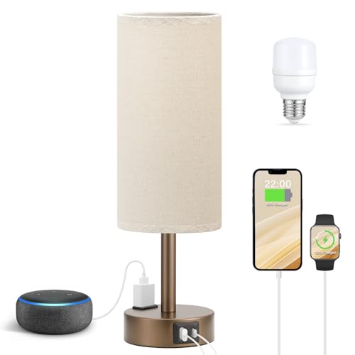 Brown Bedside Lamp for Bedroom