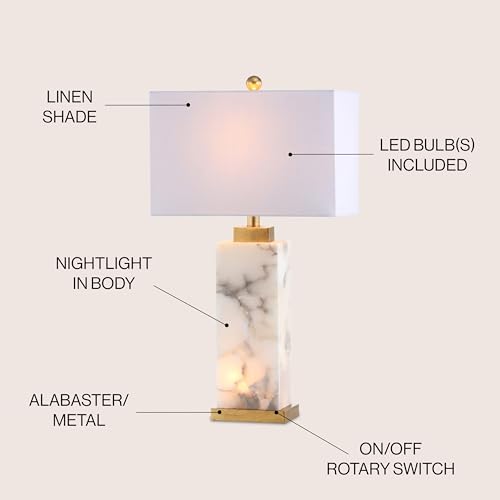 Elizabeth Alabaster Nightlight Lamp 27.5"