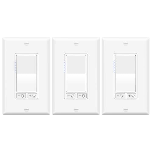 3 Pack Dimmer Light Switch for Dimmable LED Light (3 Count)